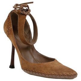Gucci Suede Strap Brown Pumps Brown
