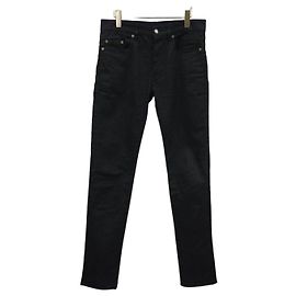Autre Marque SAINT LAURENT Black Coated Jeans Black