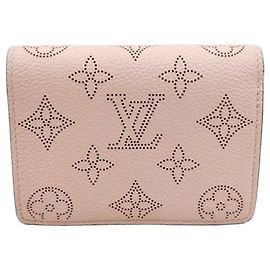 Louis Vuitton Clara Wallet Mahina Brown Leather Brown