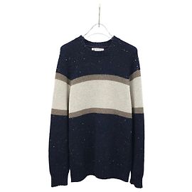 Brunello Cucinelli Gestreckter Rundstrick Pullover Mehrfarben