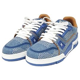 Louis Vuitton Sneakers Denim Trainer Blu