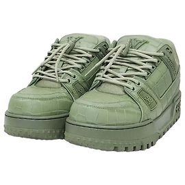 Louis Vuitton Baskets Crocodile Trainer Maxi Sneakers Marron