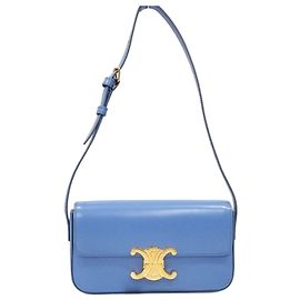 Céline Borsa a tracolla Claude Triomphe blu Blu