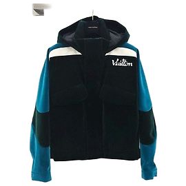 Louis Vuitton Technical Tape Windbreaker Jacke aus Samt Grün