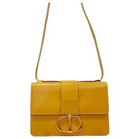 Dior  mala de ombro com aba Montaigne em pele de vitela box Marrom