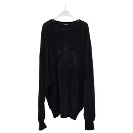 Balenciaga Pull à broderie de laurier Vert