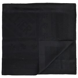 Pañuelo Hermès 90 Negro de Seda Negro