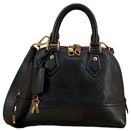 Louis Vuitton Neo Alma BB Black Leather Black