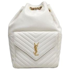 Autre Marque Monogram Joy Backpack Ivory White