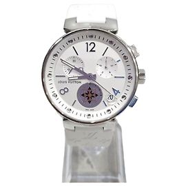 Louis Vuitton Relógio de Quartzo Tambour Branco Branco