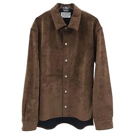 Dior Sobrecamisa Cactus Jack de denim de algodón marrón Castaño