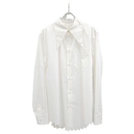 Louis Vuitton Camisa de manga comprida com gola Noted Verde