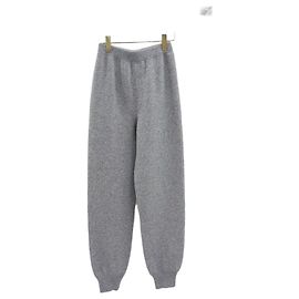 Prada Pantalones Jogger de punto de cashmere con logotipo triangular Verde