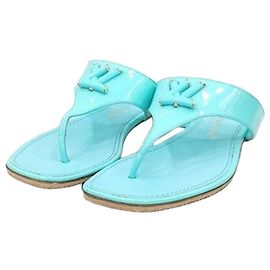 Louis Vuitton Sandales mules Logo Mint Vert