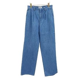 Miu Miu Pantaloni in denim chambray blu classico Blu
