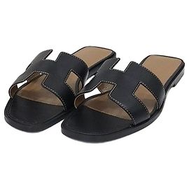 Hermès Sandali Oran neri Nero