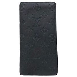 Louis Vuitton Shadow Braza Wallet Black Monogram Long Wallet Black