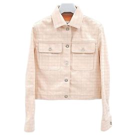 Hermès Chaqueta de algodón a cuadros Tattercell Multicolor