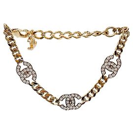Chanel Bracelet Triple CC Cubic Doré