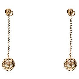 Dior Orecchini con perle Secret Cannage D'oro