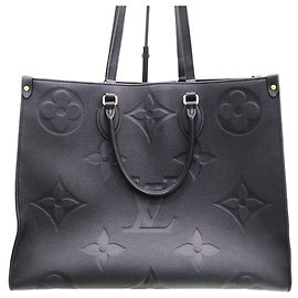 Louis Vuitton Saco Tote Monogram Empreinte Onthego GM Preto