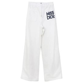 Pantalones vaqueros blancos Dior Blanco