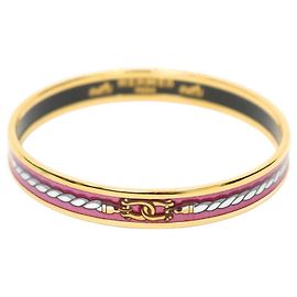 Pulsera Rígida Hermès Rosa Multicolor