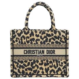Dior Petit Cabas Book Bag Léopard Multicolore