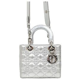 Sac Lady Dior Small Argent Argenté