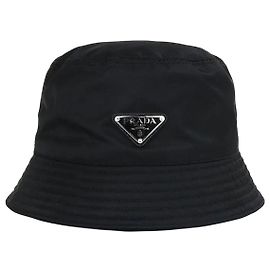 Prada Nylon Bucket Hat Size Black Black