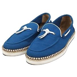 Mocassins Espadrilles Hermès Vert Cuir Vert