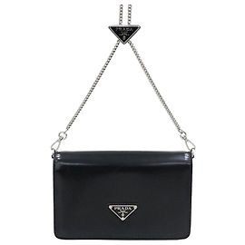 Prada Mini sac à épaule brossé Vert