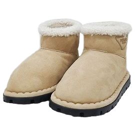 Prada Shearling Suede Ankle UGG Boots Brown