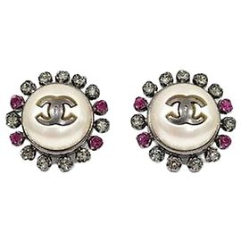 Chanel Orecchini Pearl Cubic Circle Bianco