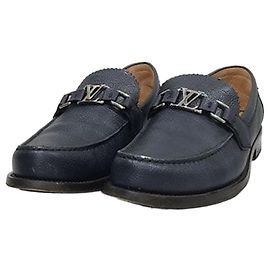 Louis Vuitton Mocassins Major en cuir noir Noir