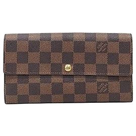 Louis Vuitton Sarah Wallet Damier Ebene Long Wallet Grün