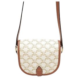 Céline Bolsa Polka Medium em tela Triomphe Verde