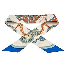Twilly de seda Hermès Multicor