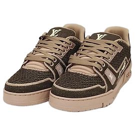 Louis Vuitton Sneakers Raffia Trainer Marrone