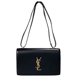 Autre Marque Bolsa de ombro com aba acordeão Marrom