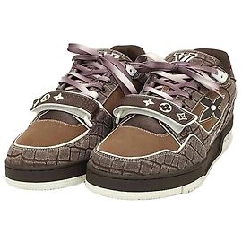 Louis Vuitton Baskets Crocodile Trainer Mocha Brown Marron