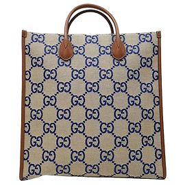 Gucci Interlocking Korea Exclusive Medium Canvas Tote Bag Braun