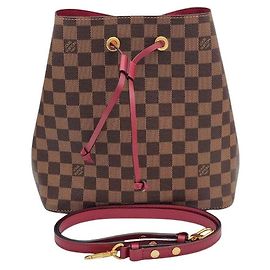 Louis Vuitton NeoNoe MM Brown Cloth Handbag Brown