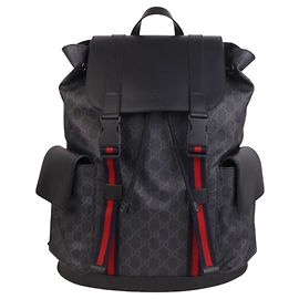 Mochila Gucci de PVC preta Preto
