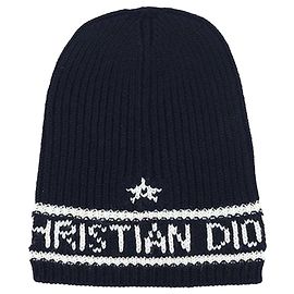 Bonnet Dior Navy Logo Bleu