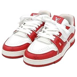 Louis Vuitton Baskets Red Monogram Trainer Multicolore