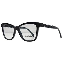 Chanel Square Frame Acetate Glasses Brown
