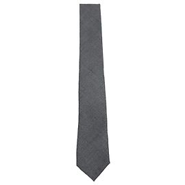 Gravata Clássica Thom Browne Cinza Marrom