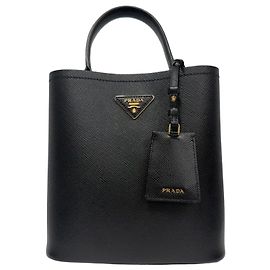 Prada Saffiano Panier Medium Black