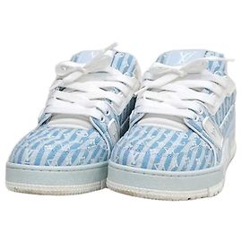 Louis Vuitton Sneakers Trainer Monogram Blu Multicolore